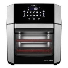 Fritadeira Air Fryer Britânia Oven BAF16A 4 Em 1 - Revestimento Antiaderente, Redstone 16 Litros, Preto