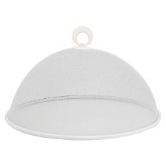 Mimo Style Protetor de Alimento, Cor Branca, Material Malha de Metal, Reutilizável, Perfeito Para Uso ao Ar Livre, Produto Leve, Pesa 150 Gramas e Mede 30cm