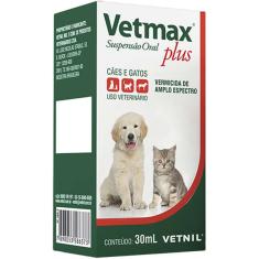 Vermífugo Univet Vetmax Plus Suspensão - 30 mL