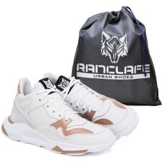 Tênis Chunky Snekeaer Couro Cano Medio Confortavel-Unissex