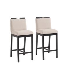 Conjunto 2 Banquetas Estofadas Madeira Maciça Dani - Ease Móveis