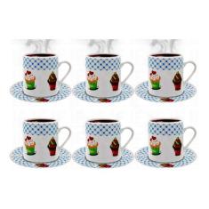 Xícara De Café Conjunto Kit 12 Peças Porcelana - Haüskraft