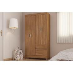 Guarda Roupa 4 Portas E 2 Gavetas Lotus Amêndola Touch - Demóbile