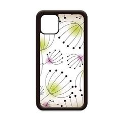 Line Dente-de-leão Flor Planta para iPhone 12 Pro Max Capa para Apple Mini Mobile Case