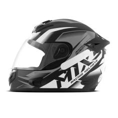 Capacete De Moto Masculino Feminino Barato Mixs Mx2 Storm Brilhante Pr