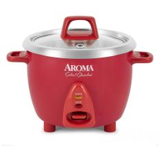 Panela Elétrica de Arroz, 1,4 L, 400W, vermelha, 110v, AROMA HOUSEWARES ARC 753SGR, Vermelho
