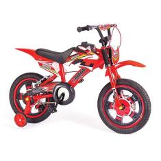 Bicicleta Infantil Bike Moto Vermelha Aro 16 Unitoys