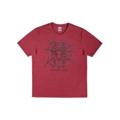 Camiseta Adulto Masculina Verão Vermelha Spiderman Cativa