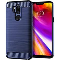 Capa para LG G7 ThinQ, sensação macia, proteção total, anti-arranhões e impressões digitais + capa de celular resistente a arranhões para LG G7 ThinQ