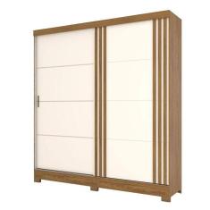 Guarda Roupa Solteiro B352 Nature Off White - Briz Móveis