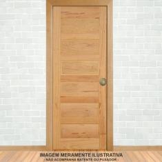 Porta de Madeira Pe28 Paris Esel 210cm X 90cm Natural