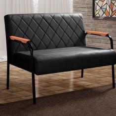 Namoradeira Cadeira Decorativa Sala, Recepção, Escritório Ludmilla Preto