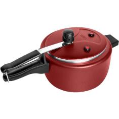 Panela De Pressão Antiaderente 2,5 Litros Tulipa Masterflon Vermelho Patolux