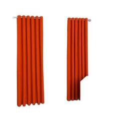 Cortina Laranja Sala Quarto 300X250 - Fabritex