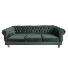 Sofá Chesterfield Capitone Duque Azul Marinho 1,80cm - novo encanto, V