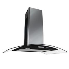 Coifa de Ilha CVC Nardelli Vidro Curvo Black 90cm 220V, 220V