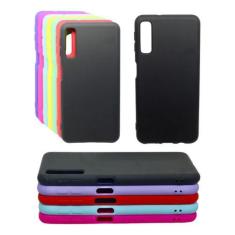 Capa Aveludada Proteção Capinha Para Galaxy A7 2018 Silicone - Mustang