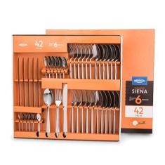 Faqueiro Brinox Siena 42 Peças Aço Inox, Inox, 42