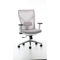 Cadeira Escritório Branca Com Cinza  Mk-89Db - Makkon