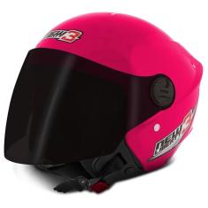 Capacete Moto Aberto New Liberty Three Viseira Fume Tamanho 56