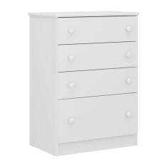 Cômoda João e Maria 4 Gavetas Branco/clorido Multimóveis