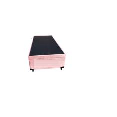 Cama Box Baú Solteiro Suede Rosé