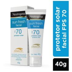 Protetor Solar Facial Fps 70 Sun Fresh 40g Neutrogena Fragrância Lavanda Tipo De Embalagem Pote Protetor Solar Facial Sun Fresh Fps 70 40gr