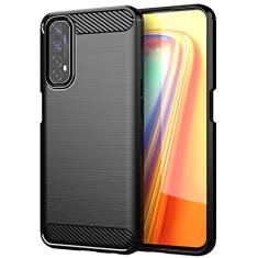 Capa para Oppo Realme 7, Realme 7i, Capa Realme 7 Pro, Capa de TPU com Tecnologia de Absorção de Choque Moldura Elevada Protetora para Oppo Realme 7 / Realme 7i / Realme 7 Pro (Preta, para Oppo Realme