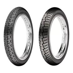 Par Pneu Cg 125 150 90/90-18+275-18 Novo Maggion + Câmaras