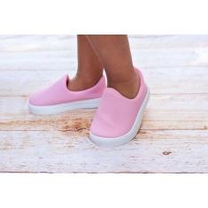 Tenis Calce Facil Infantil Casual Dia a Dia Preço - Cazzani, 30, Rosa,