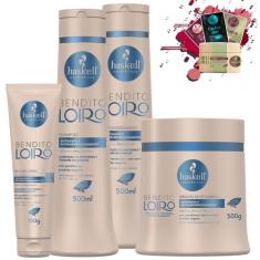 Kit Haskell Bendito Loiro Sh Cond Masc 500 Proteina 150g