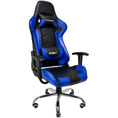 Cadeira Gamer MX7 Giratória Preto e Azul - Mymax, 25.008787