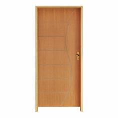 Kit Porta De Madeira 62 x 2.10 Friso Belissima 12 Bat. Misto 14cm Fech. Externa Lado Direito - Hale