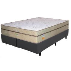 Base Box Bipartida com Colchão Toronto Ecotec Queen Molas Ensacadas 62x198x158 Cor Preto