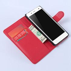 XIAOMI Capa para Mi 4, carteira flip de couro PU premium com compartimento para cartão, suporte e fecho magnético [capa interior à prova de choque de TPU] Compatível com XIAOMI Mi 4