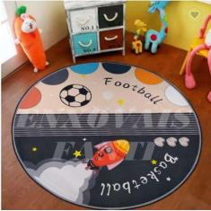 Tapete Infantil Redondo Menino Menina Belga 1,40m Diametro - ENXOVAIS 