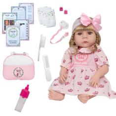 Bebe Reborn Abigail Vestido Coroa Completa Envio Imediato - Cegonha Re