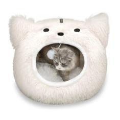 CATISM Cama para gatos, camas para gatos internos, caverna de gatos, caverna para gatos internos, caverna de cama de gato, camas grandes para gatos, cama aconchegante com capuz e almofada macia, camas