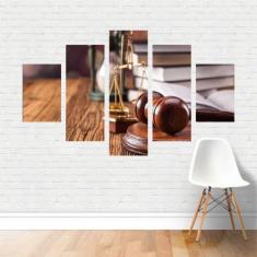 Quadro Profissões Direito Advocacia Balança Justiça Canvas - Plinplin
