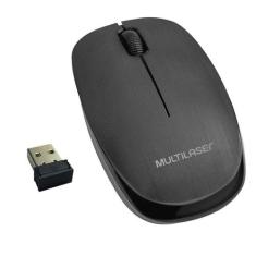 Mouse Multilaser Sem Fio 2.4 Ghz 1200 Dpi Usb Preto Mo251