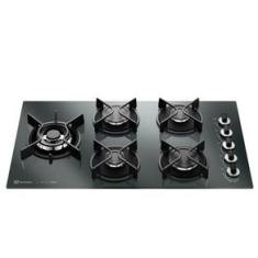 Cooktop a Gás Electrolux Home Pro em Vidro com 05 Bocas Preto - KE5HP