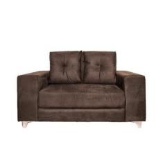 Sofá 2 Lugares 148cm Topázio Nabas Marrom - Nabas Estofados