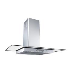 Coifa De Parede 80Cm Vidro Reto Duto Slim Inox Inox 110V