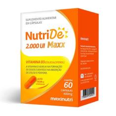 Nutride Vitamina D 2000 Ui Cálcio E Fósforo 60 Cap Maxinutri