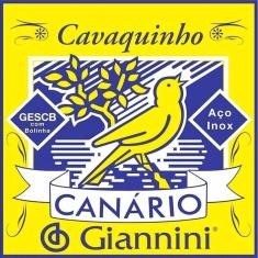 Encordoamento Cordas Canario Giannini Cavaquinho Aço Gescb