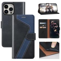 CIVICASE Capa carteira para iPhone 14 Pro Max, capa flip de couro [bloqueio RFID] Suporte para cartão de crédito Folio Suporte magnético TPU à prova de choque Capa de cor correspondente para iPhone 14