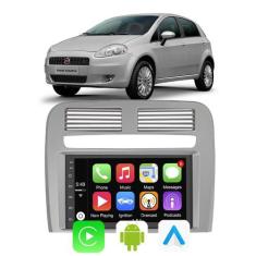 Kit Multimidia Android Punto 2008-2012 7 Pol Carplay + Câmera de Ré - 
