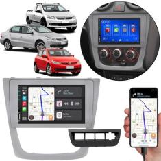 Kit Multimídia Carplay Gol G5 2008-2012 7 Pol MP5 + Moldura 4 Furos pa