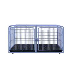 Canil Gaiola Duplo Superior Cães Cachorro Pet Shop Tosa - Açomix, Azul