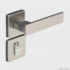 Fechadura Externa Aço Zamac Quadra com Roseta Pado Cromado